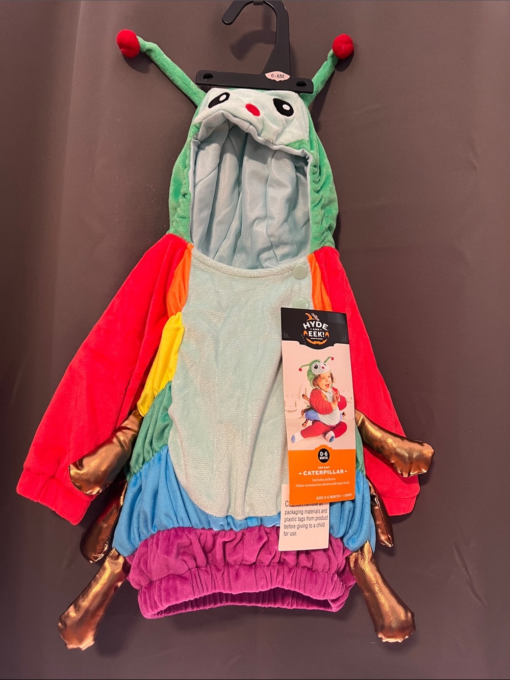 Hydreekei Colorful Kids Caterpillar Costume Hoodie - Multicolor